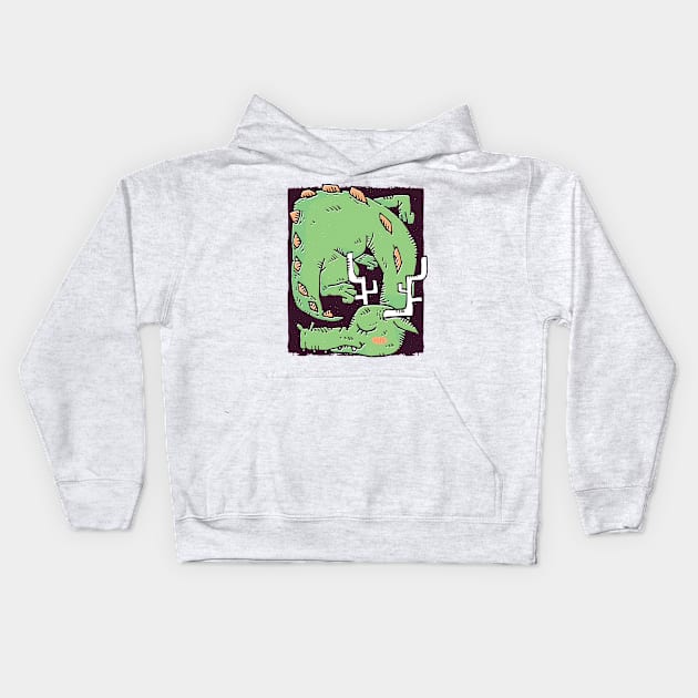 Sleeping Dragon Kids Hoodie by rjzinger